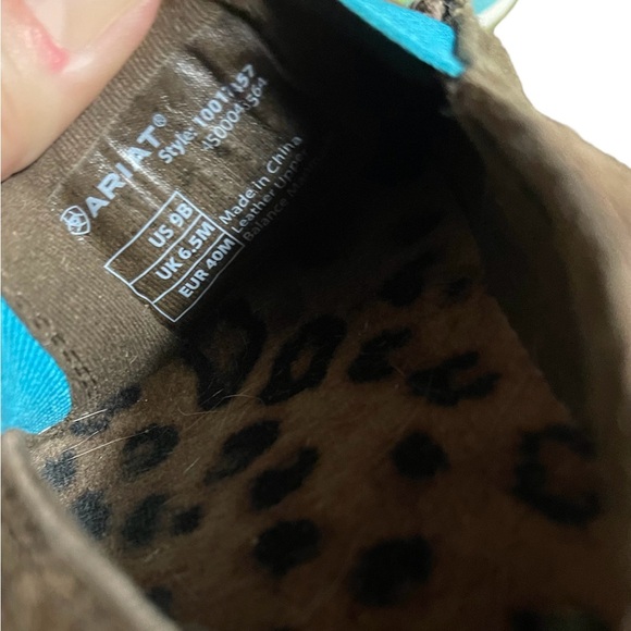 ARIAT Cruiser Brown Leather Suede Boat Loafers Shoes Women’s Size 9B - Picture 8 of 8